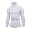 New Arrival Men's Warm Turtleneck Sweater hombre Fashion Solid Knitted Mens Sweaters Casual Slim Pullover Male Double Collar Top