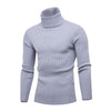 New Arrival Men's Warm Turtleneck Sweater hombre Fashion Solid Knitted Mens Sweaters Casual Slim Pullover Male Double Collar Top