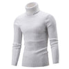 New Arrival Men's Warm Turtleneck Sweater hombre Fashion Solid Knitted Mens Sweaters Casual Slim Pullover Male Double Collar Top