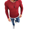 WENYUJH 2019 Autumn New Men's Sexy Skinny Sweater Solid Knitted Pullover Thin Sweater O-Neck Slim Fit Tops Clothes Plus Size 5XL