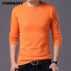 COODRONY Sweater Men Autumn Winter Warm Mens Knitted Wool Sweaters Solid Color Casual O-Neck Pull Homme Cotton Pullover Men 7209