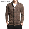 Varsnaol New Brand Sweater Men V-Neck Solid Slim Fit Knitting Mens Sweaters Cardigan Male 2018 Autumn Fashion Casual Tops Hots