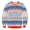 2018 NEW Santa Claus Xmas Patterned Sweater Ugly Christmas Sweaters Tops For Men Women Pullovers Blusas Drop shipping