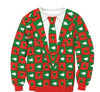 2018 NEW Santa Claus Xmas Patterned Sweater Ugly Christmas Sweaters Tops For Men Women Pullovers Blusas Drop shipping