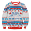 2018 NEW Santa Claus Xmas Patterned Sweater Ugly Christmas Sweaters Tops For Men Women Pullovers Blusas Drop shipping