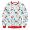 2018 NEW Santa Claus Xmas Patterned Sweater Ugly Christmas Sweaters Tops For Men Women Pullovers Blusas Drop shipping