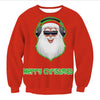 2018 NEW Santa Claus Xmas Patterned Sweater Ugly Christmas Sweaters Tops For Men Women Pullovers Blusas Drop shipping