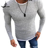 Men's Sexy Skinny Sweater 2018 Autumn Solid Knitted Pullover thin sweaters O-Neck Slim Fit Sweater Pullovers Plus Size S-5XL